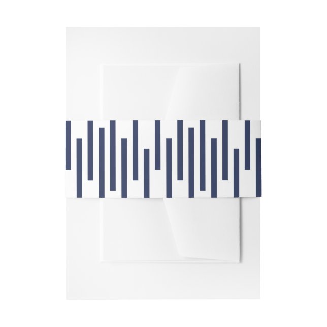 Modernes Muster für blaue, geometrische Linien der Einladungsbanderole (Vorderseite Beispiel)