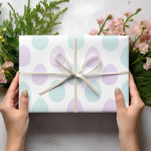 Modernes Muster für Minze und Lila Pasteleier   Os Geschenkpapier
