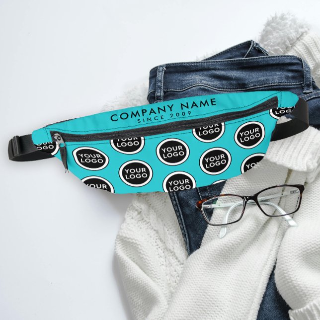 Modernes Muster für türkisfarbene Werbefirmen Bauchtasche (Von Creator hochgeladen)