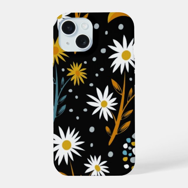Modernes Muster-Handy iPhone 15 Hülle (Rückseite)