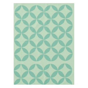 Modernes Muster im Mid Century Green Art Tischdecke