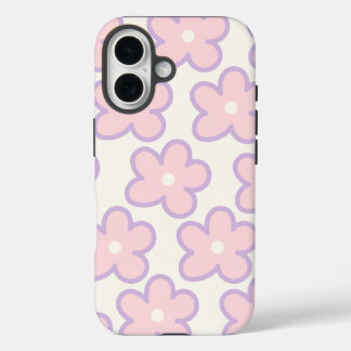 Modernes Muster iPhone Case | Rosa Ästhetik