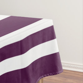 Modernes Muster Lila und weißer Streifen Tischdecke