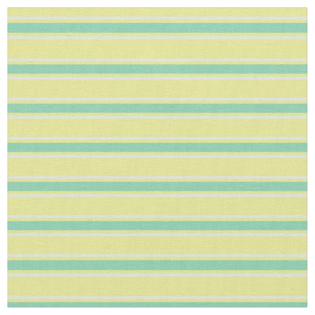 Modernes Muster Mitte des Jahrhunderts gelb blau Stoff (Nahaufnahme)