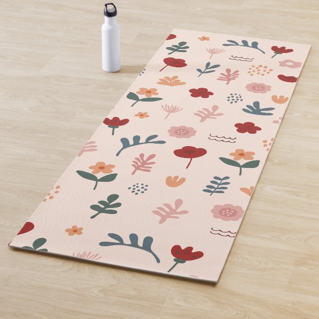 Modernes Muster Niedlicher ästhetischer Blume Yogamatte (Beispiel)