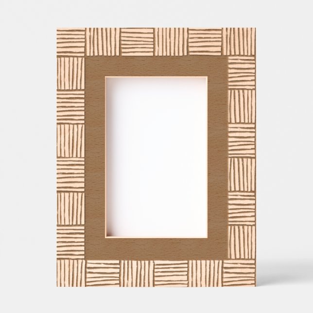 Modernes Muster ohne Text-Gravierungsrahmen Geätzte Rahmen (Vorderseite)