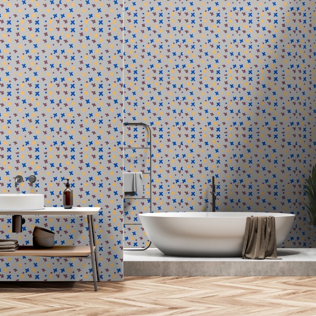 Modernes Muster Tapete (Badezimmer)