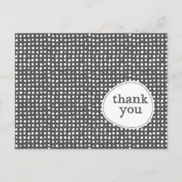 Modernes Muster Vielen Dank Postcard Postkarte