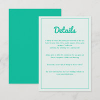 Modernes, mutiges Emerald Mint Green Retro Vibes W