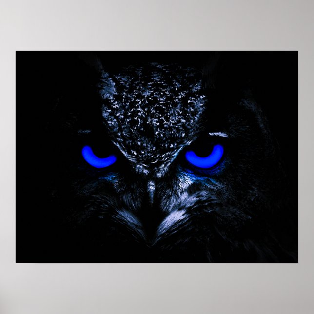 Modernes mystisches Owl Poster (Vorne)