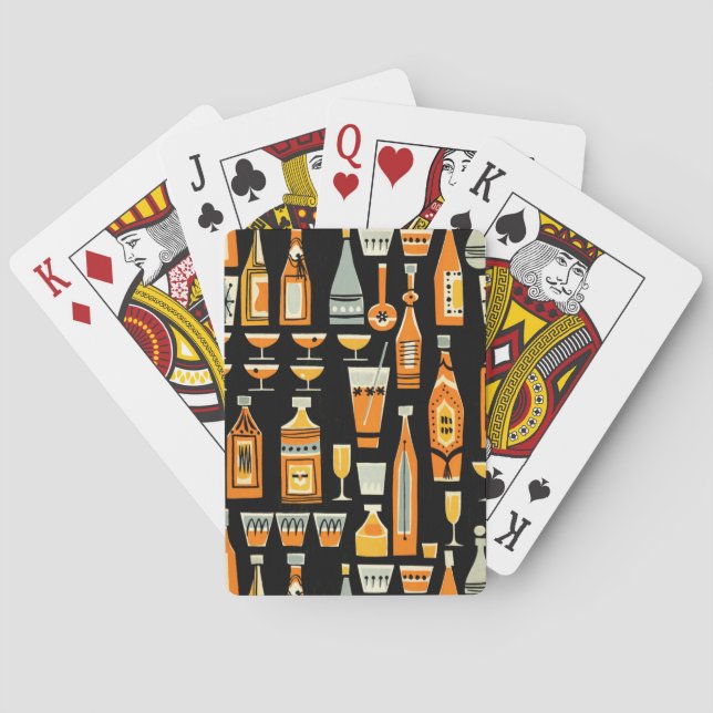 Modernes Nachtleben im Mittelalter Spielkarten (Rückseite)