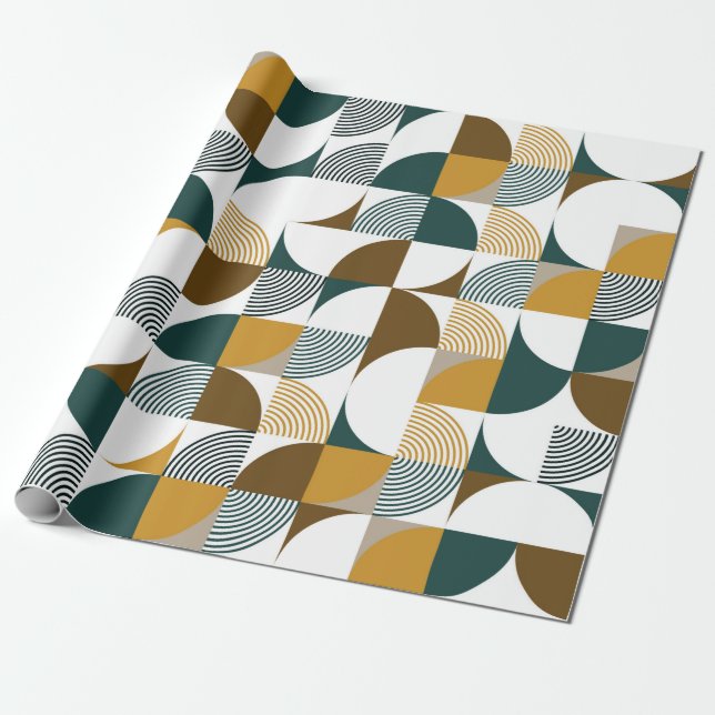 Modernes, nahtloses geometrisches Muster Geschenkpapier (Ungerollt)