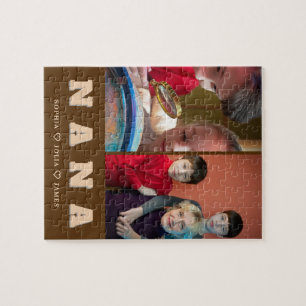 Modernes NANA-Puzzle mit Fotos der Enkelkinder