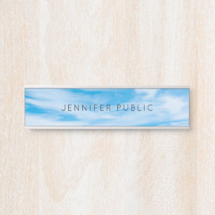 Modernes Nature Template wolds Blue Sky Türschild