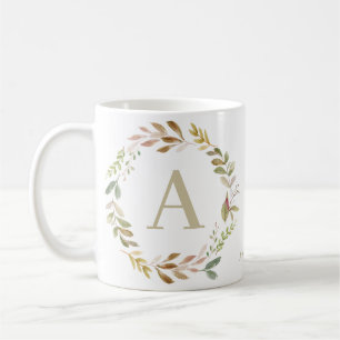 Modernes natürliches botanisches Foto Kaffeetasse