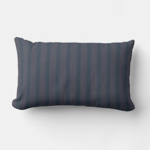 Modernes Navy Blue und Pflaumenspieß Lumbar Lendenkissen