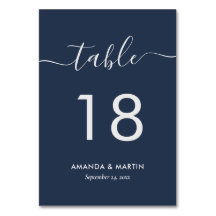 Modernes Navy Blue und Silver