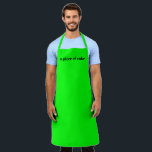 Modernes Neongrün-individuelle Name-Monogramm schl Schürze<br><div class="desc">Anpassen Namenstext minimalistisch elegante neongrüne schwarze Schürze Anpassen,  personalisieren mit Namen,  Zitat,  Phrasen oder Text. Geeignet für Köche,  Koch,  Keramik,  Keramiken,  Handwerk,  Arbeit,  Küche,  Backen,  Grillen,  Grill,  sowie Geschäfte und Geschäfte etc.</div>