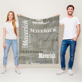 Modernes Neutronenmuster mit langer Bezeichnung Wi Fleecedecke