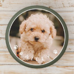 Modernes Niedlich Paws Family Pet Foto Magnet<br><div class="desc">Dieses einfache und klassische Design besteht aus Sans Serif Typografie und fügen Sie ein individuelles Foto Ihres Haustieres.</div>