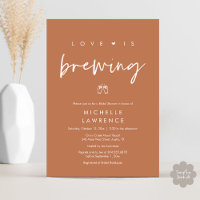 Modernes Niedlich Romantisches Bier-Party-Brautpar