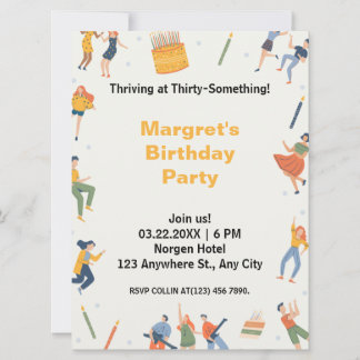 Modernes niedliche Geburtstag Party