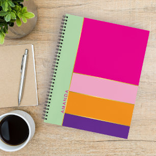 Modernes, niedliches, elegantes und trendiges pers notizbuch