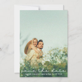 Modernes Niedliches Foto Save the Date Card Magnet