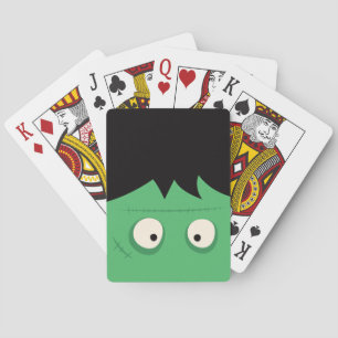 Modernes Niedliches Frankenstein Monster Halloween Spielkarten
