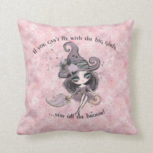 Modernes Niedliches Girly Pink Sparkle Halloween Kissen