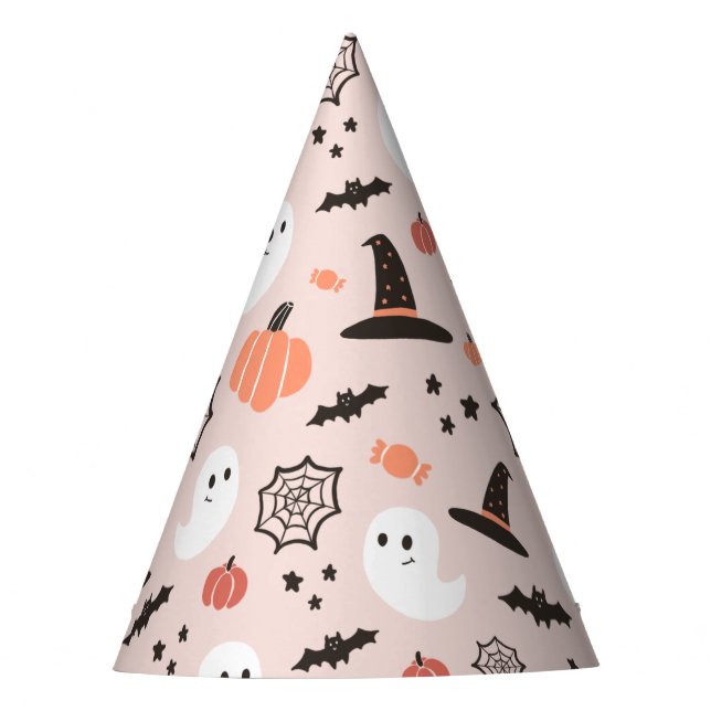Modernes Niedliches Halloween-Geburtstag Partyhütchen (Vorderseite)