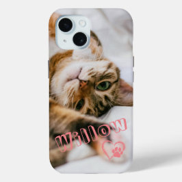 Modernes Niedliches Pet-Foto mit eigenem Namen und Case-Mate iPhone Hülle