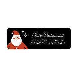 Modernes, Niedliches Santa Claus-Rücksendesiegel