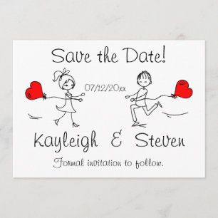 Modernes niedliches Save the Date