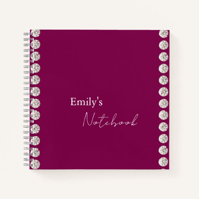 Modernes, niedliches, schlichtes Design Notizbuch (Vorderseite)