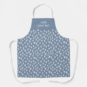 Modernes Niedliches White Girly Small Hörmuster Schürze