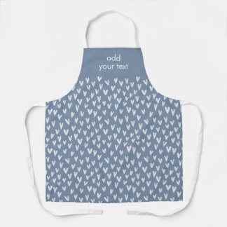 Modernes Niedliches White Girly Small Hörmuster Schürze