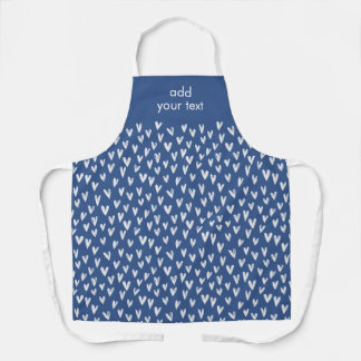 Modernes Niedliches White Girly Small Hörmuster Schürze