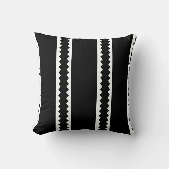 Modernes Noir Kissen (Vorderseite)