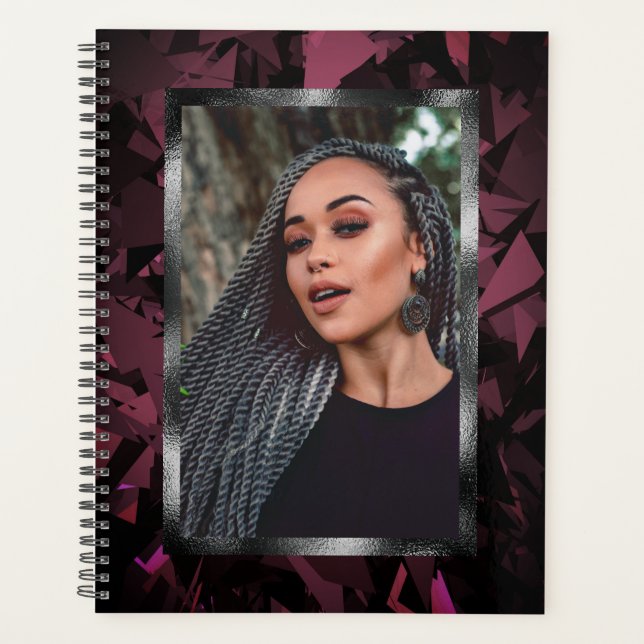 Modernes Notebook mit individuellem Foto Planer (Vorderseite)