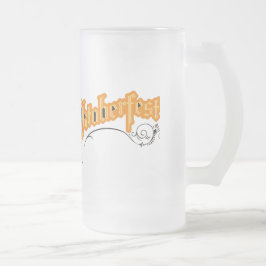 Modernes Oktoberfest-Party Mattglas Bierglas