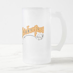 Modernes Oktoberfest-Party Mattglas Bierglas