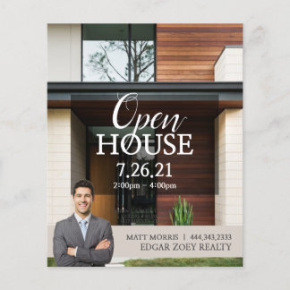 Modernes Open House Real Anwesen Realtor Flyer