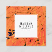 Modernes Orange QR Code Terracotta Paint Pattern