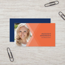 Modernes orange und Blau überlagertes