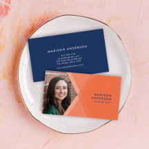 Modernes orange und Blau überlagertes