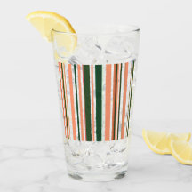 Modernes, orangefarbenes Glas