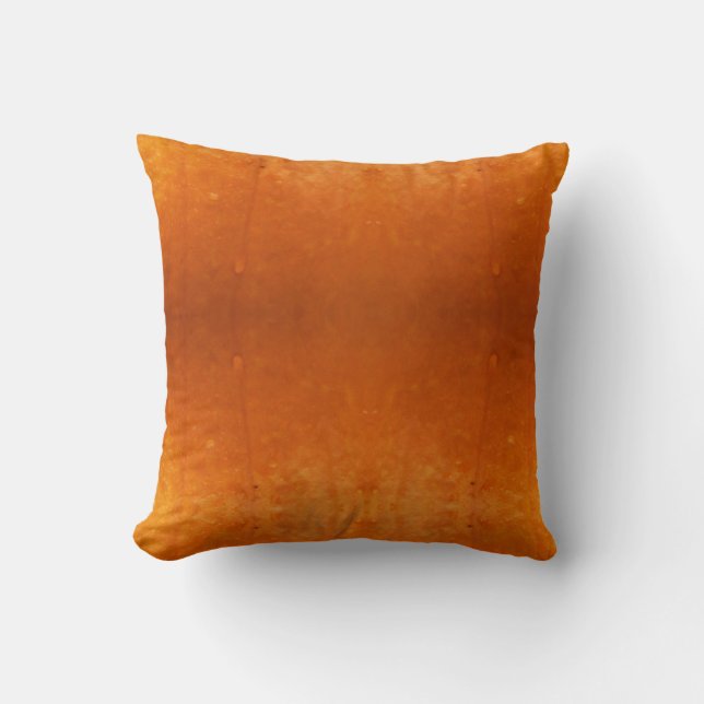 Modernes orangefarbenes Kürbiskissen Kissen (Vorderseite)