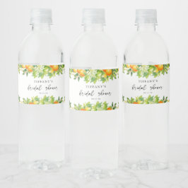 Modernes Orangen Lemon Citrus Brautparty
