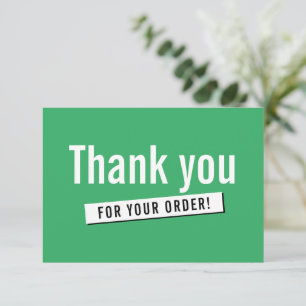 MODERNES ORDER INSERT-Geschäft danke Ihnen kelgree